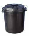 CUBO BASURA 50L NEGRO