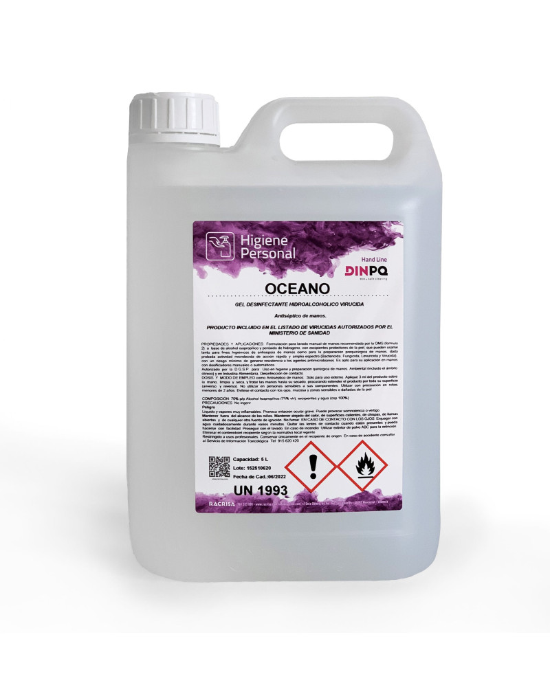 GEL HIDROALCOHOL OCEANO 1L CON DOSIFICADOR