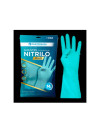 GUANTE NITRILO SATINADO AZUL T/M P/12