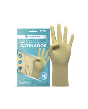 GUANTES MENAJE SATINADOS T/G PAR