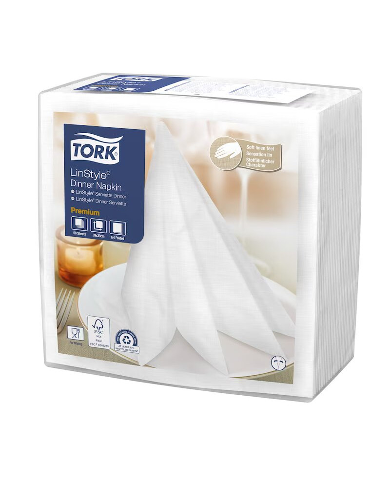 SERVILLETA TORK LINSTYLE BLANCA C/12X50U