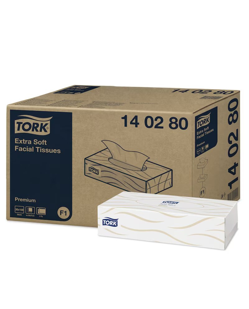 TORK FACIAL TISSUE PACK C/30x100