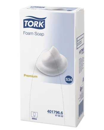 TORK JABON EN ESPUMA C/6X0.8 S34