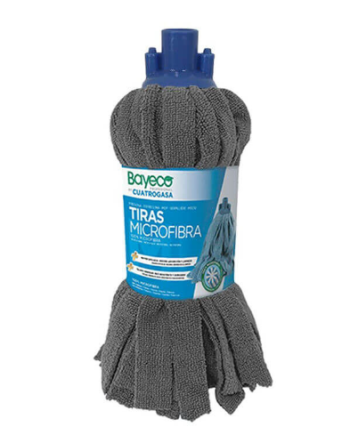 FREGONA GRIS MICROFIBRA TIRAS