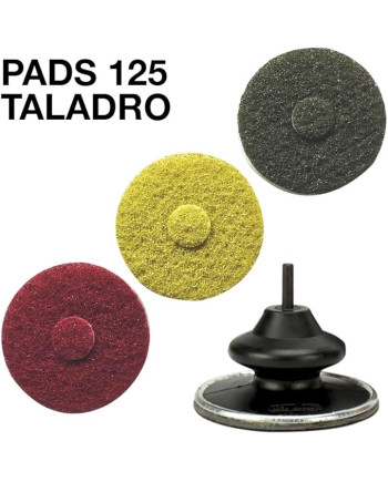 KIT TALADRO PADS 125MM COMPLETO