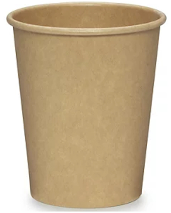 VASO CARTON KRAFT 8OZ WB SIN PLASTICO C/1000