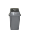 PAPELERA 60L TAPA PUSH GRIS UD