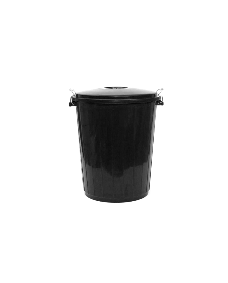 CUBO BIN 50L POLIETILENO IRROMPIBLE NEGRO UD