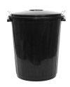 CUBO BIN 50L POLIETILENO IRROMPIBLE NEGRO UD