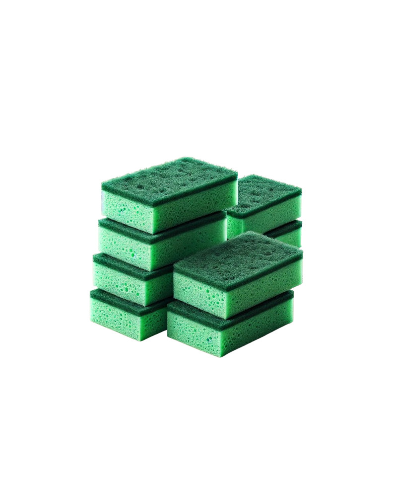 ESTROPAJO MERC44 15X23 VERDE 10U