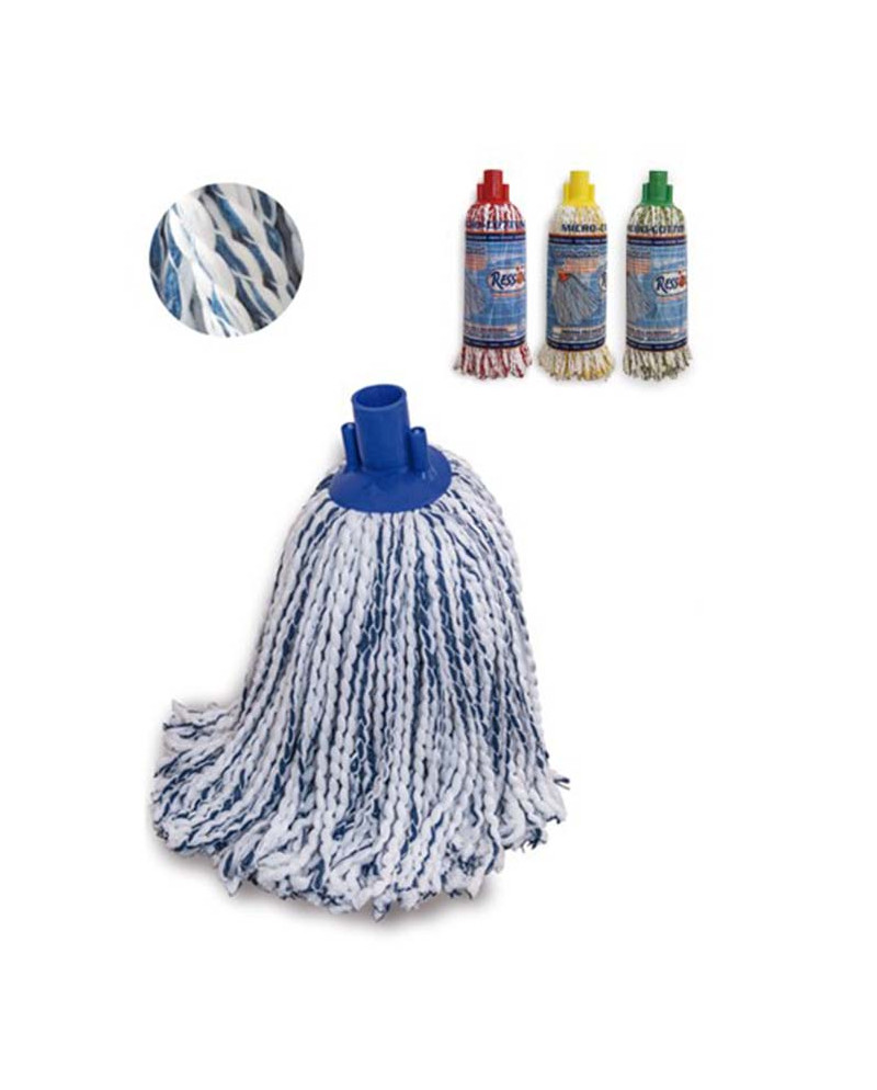 FREGONA MICROCOTTON BLANCA/VERDE UND