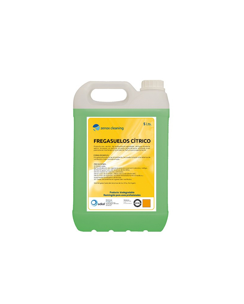 ZENOX Fregasuelos Limón 5L – Limpieza y frescor diario con aroma cítrico