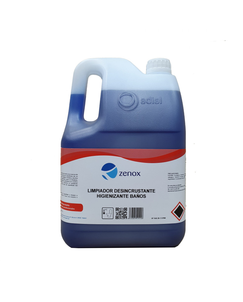 ZENOX Limpiador Desincrustante Baños 5L – Elimina cal y residuos en baños