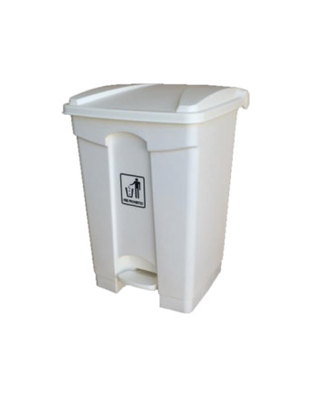 CONTENEDOR C/PEDAL 45L BLANCO