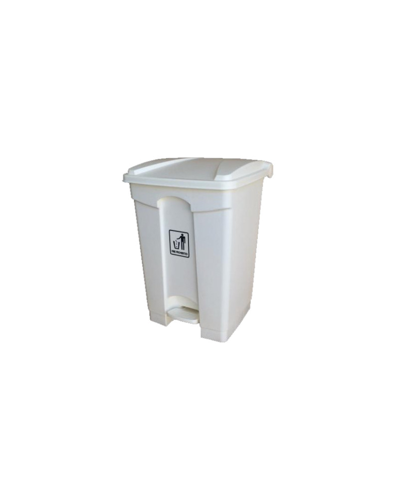 CONTENEDOR C/PEDAL 45L BLANCO