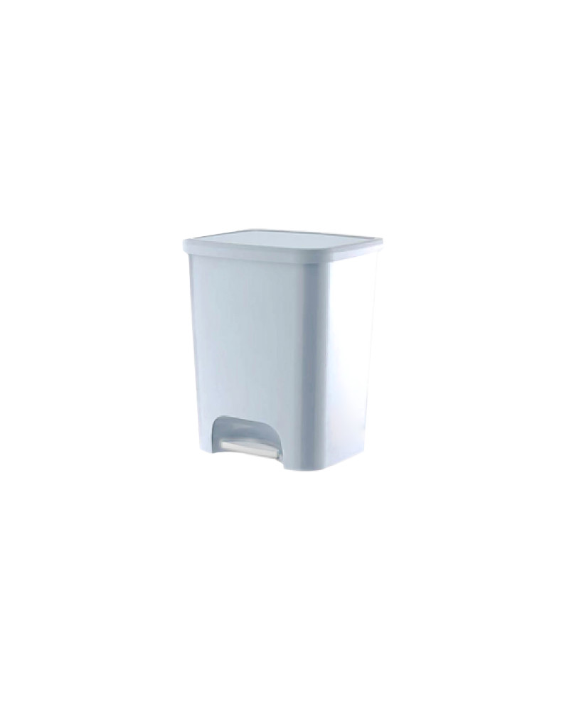 PAPELERA C/PEDAL 25L BLANCA