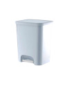 PAPELERA C/PEDAL 25L BLANCA