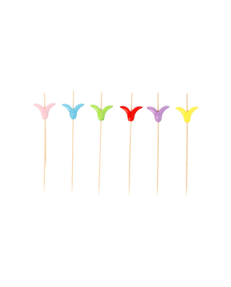 PICKS TULIPAN 12H CM NATURAL BAMBU P/100