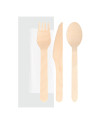 SET CUBIERTO MAKAN NATURAL MADERA C/500