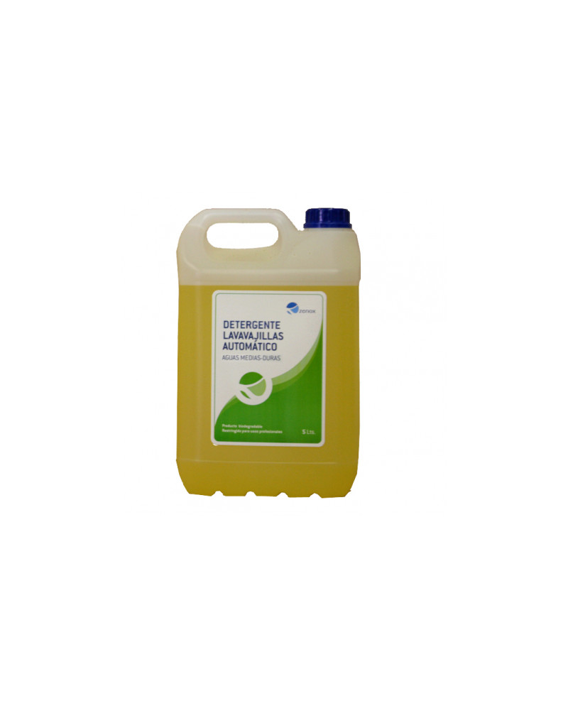 ZENOX Detergente Lavavajillas D/M 5L – Limpieza eficaz en aguas duras y medias