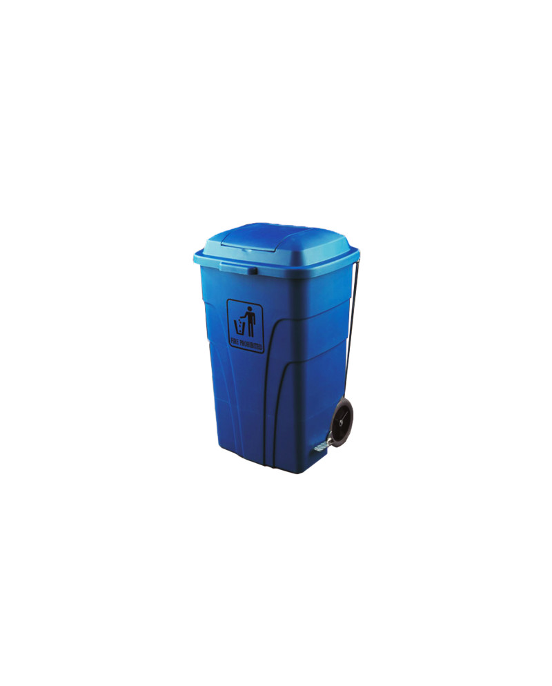 CONTENEDOR 120L C/PEDAL AZUL