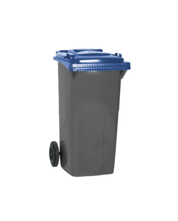 CONTENEDOR 120L. COMPACT GRIS C/TAPA AZUL