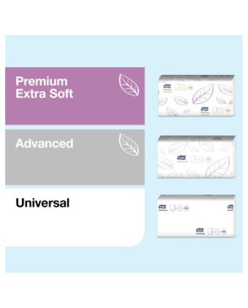 Tork Dispensador de Toalla de Papel Plegada en V/C Blanco H3, Línea Elevation, 553008