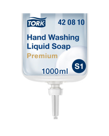 Tork Jabón Líquido para Manos sin fragancia S1/S11, Disolvente de grasas, 1 × 1000 ml, 420810