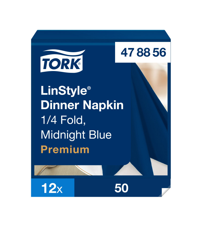 Tork LinStyle® Dinner Servilleta Premium Azul Medianoche