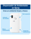 Tork Dispensador de Ambientador en Espray Blanco A1, Recambios de reposición rápida, línea Elevation, 562000