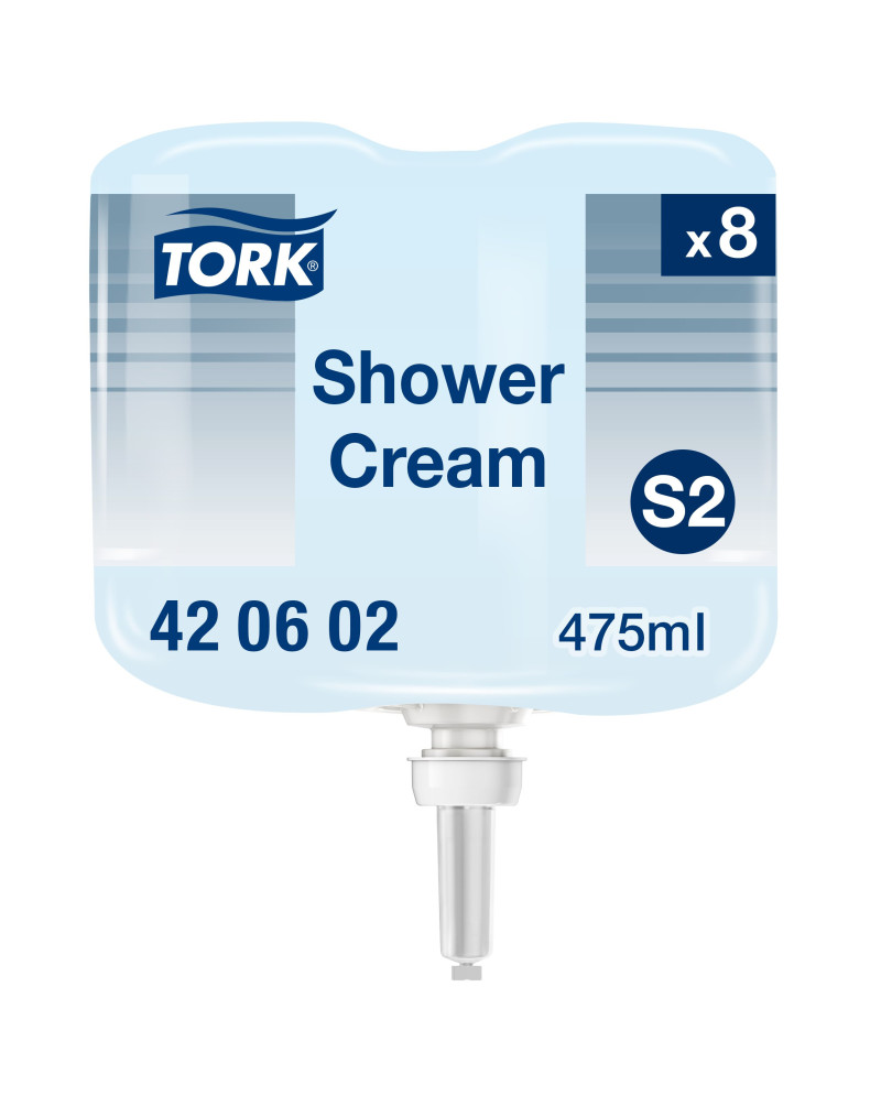 Tork Crema de Ducha Mini S2, Fragancia unisex, 8 × 475 ml, 420602