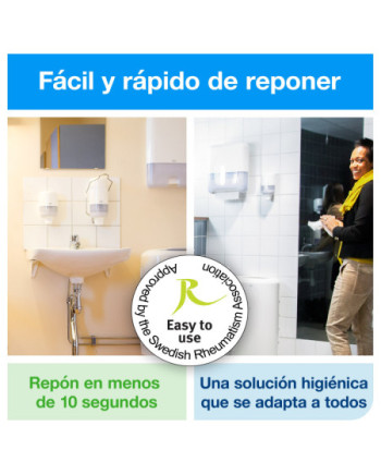 Tork Crema de Ducha Mini S2, Fragancia unisex, 8 × 475 ml, 420602