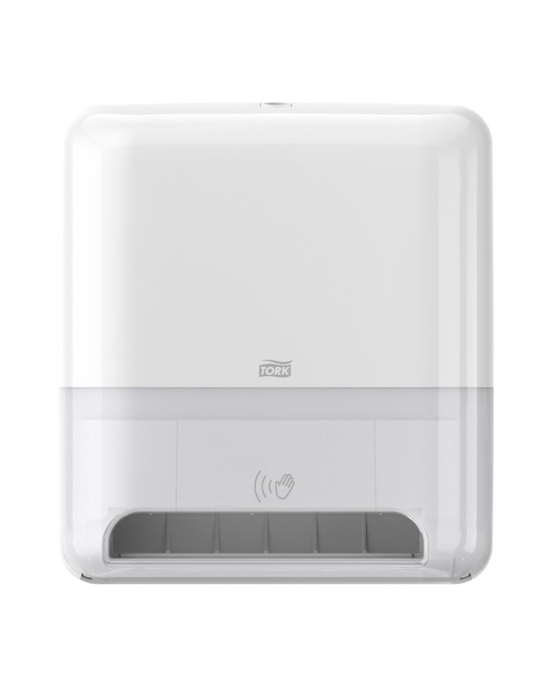 Tork Matic® Dispensador Automático de Toallas de Mano en Rollo Blanco H1, Dispensación una a una, Línea Elevation, 551100