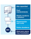 Tork Matic® Dispensador Automático de Toallas de Mano en Rollo Blanco H1, Dispensación una a una, Línea Elevation, 551100