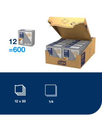 Tork LinStyle® Dinner Servilleta Premium gris