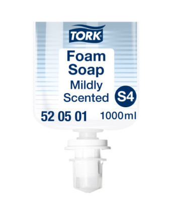 Tork Esencia Suave Jabón en Espuma para Lavado de Manos S4, Reduce el consumo, 6 × 1000 ml, 520501