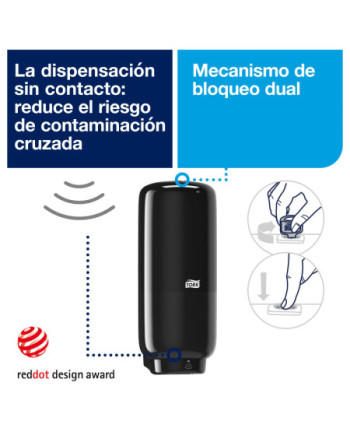Tork Dispensador para el Cuidado de la Piel con Sensor Intuition™ Negro S4, Dispensación sin contacto, Línea Elevation, 561608