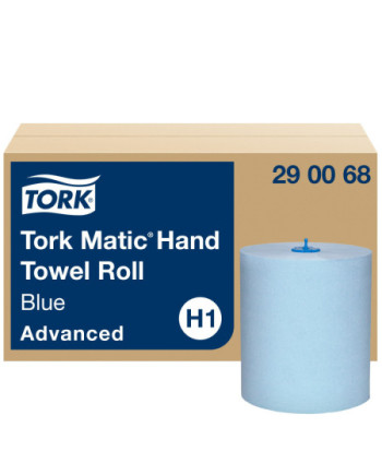 Tork Matic® Toallas de Papel para Manos Azul H1, Advanced, 6 rollos × 150 m, 290068