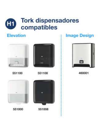 Tork Matic® Toallas de Papel para Manos Azul H1, Advanced, 6 rollos × 150 m, 290068