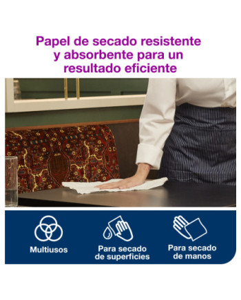 Tork Reflex™ Papel de Secado Extra Blanco M4, SmartCore®, 6 × 450 servicios, 473472