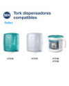 Tork Reflex™ Papel de Secado Extra Blanco M4, SmartCore®, 6 × 450 servicios, 473472