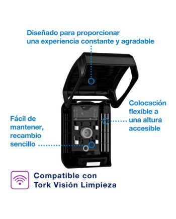 Tork Dispensador para Ambientador Constante Negro A3, Línea Elevation, 256011