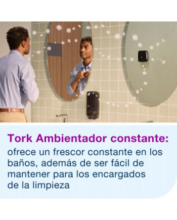 Tork Dispensador para Ambientador Constante Negro A3, Línea Elevation, 256011
