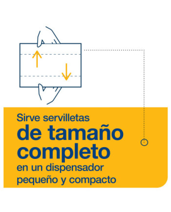 Tork Xpressnap Fit® Servilleta Blanca para Dispensador N14, 2 capas, 6 x 720 unidades, 15830