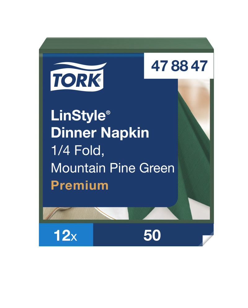 Tork LinStyle® Dinner Servilleta Premium Verde Pino