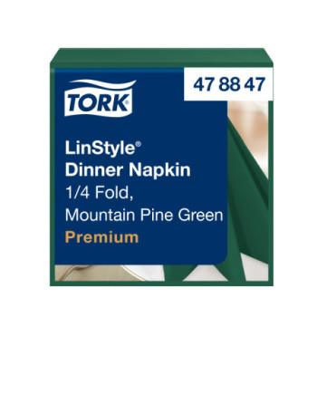 Tork LinStyle® Dinner Servilleta Premium Verde Pino