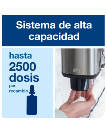 Tork Dispensador para Jabón en Acero Inoxidable S4, Diseño moderno, Línea Image, 460010