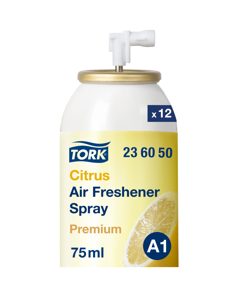 Tork Ambientador en Spray Cítrico A1, Configuración flexible, 12 recambios, 236050