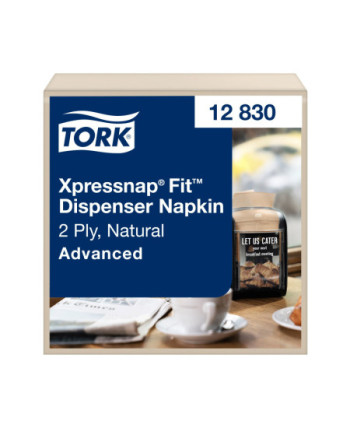 Tork Xpressnap Fit Servilleta Natural para Dispensador N14, 2 capas, 6 x 720, 12830