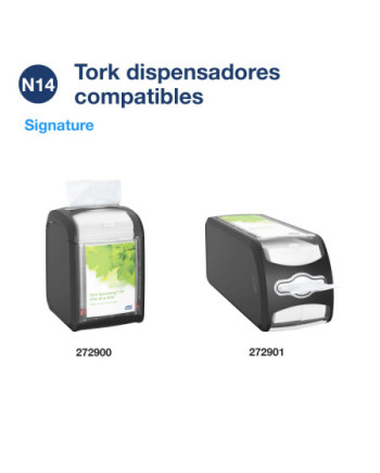 Tork Xpressnap Fit Servilleta Natural para Dispensador N14, 2 capas, 6 x 720, 12830